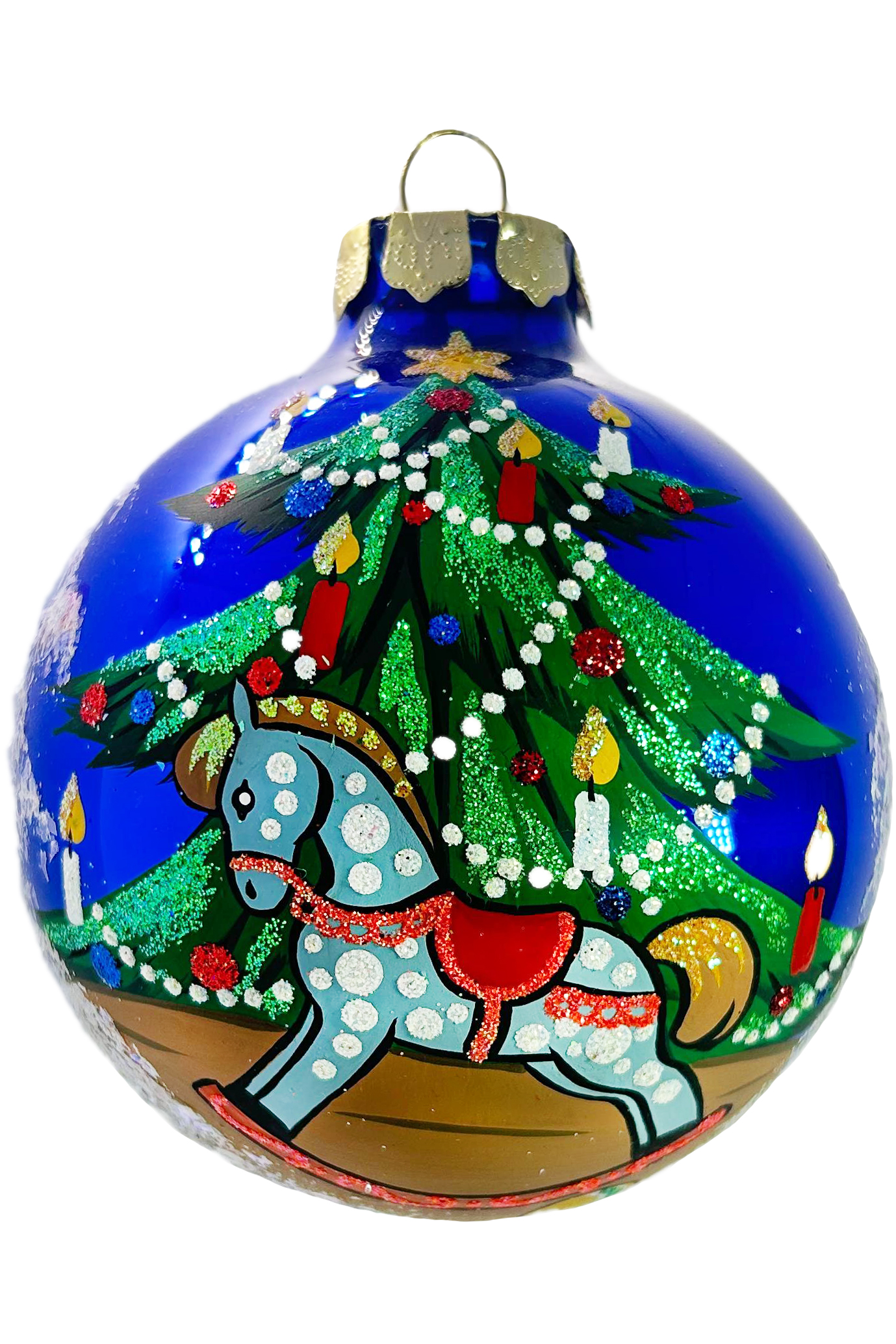 Елочное украшение Шар Лошадка БС-3603